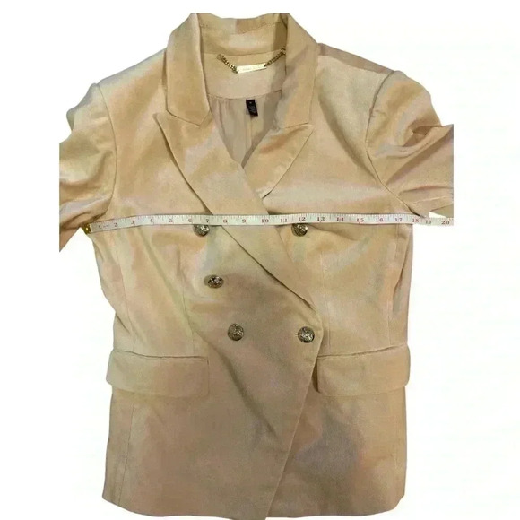 White House Black Market Pink Velvet Studio Blazer Size 6 - Picture 9 of 13